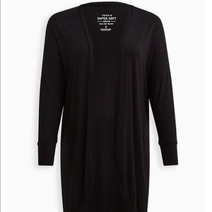 Torrid brand new with tags size 5 black soft knit kimono